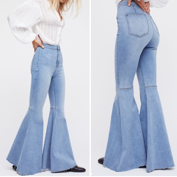 Free People Denim Flare Jeans - Picture 14 of 15